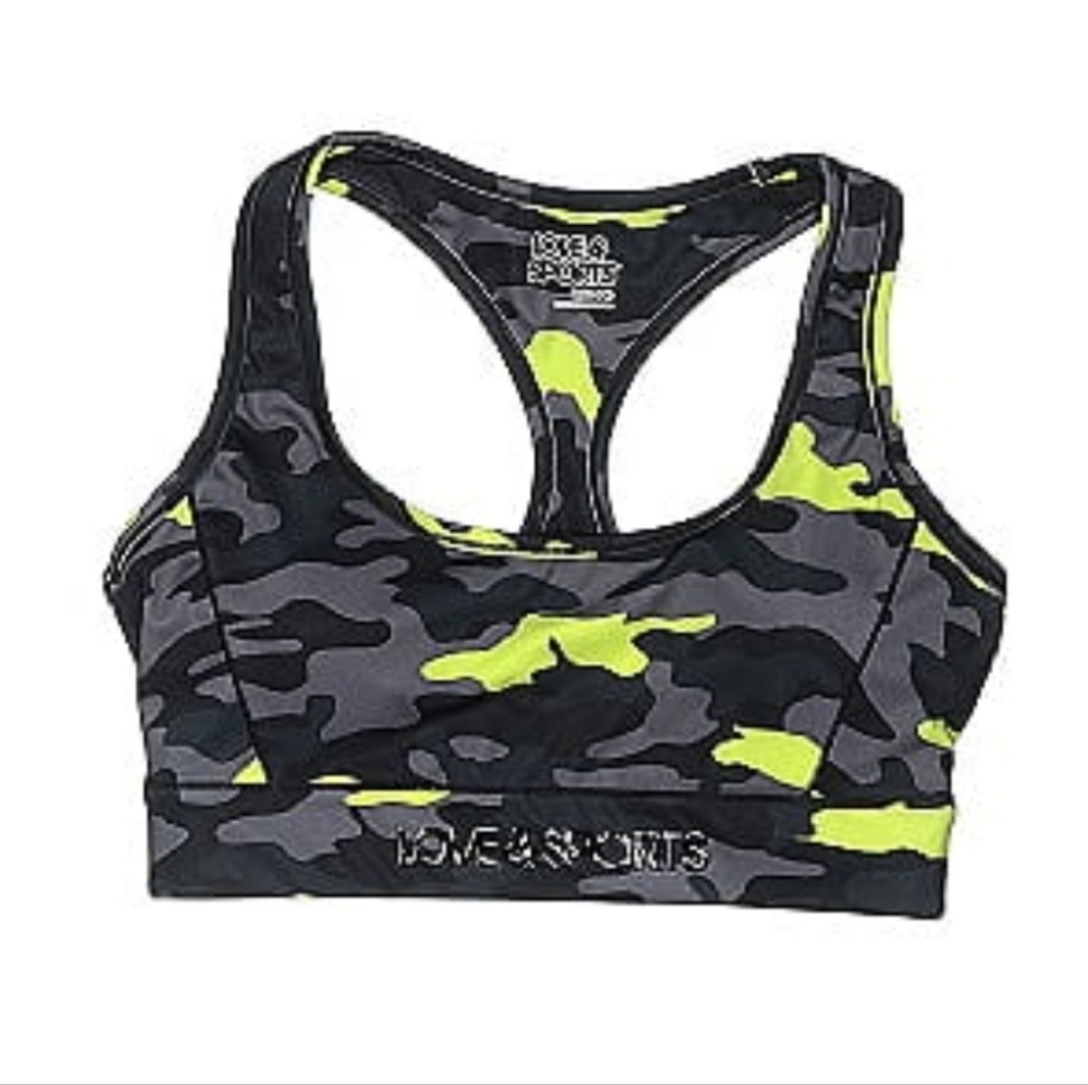 📌  2️⃣ for $20 📌    Grey Camo Sports Bra - Sz 12 - 14 - Picture 2 of 2